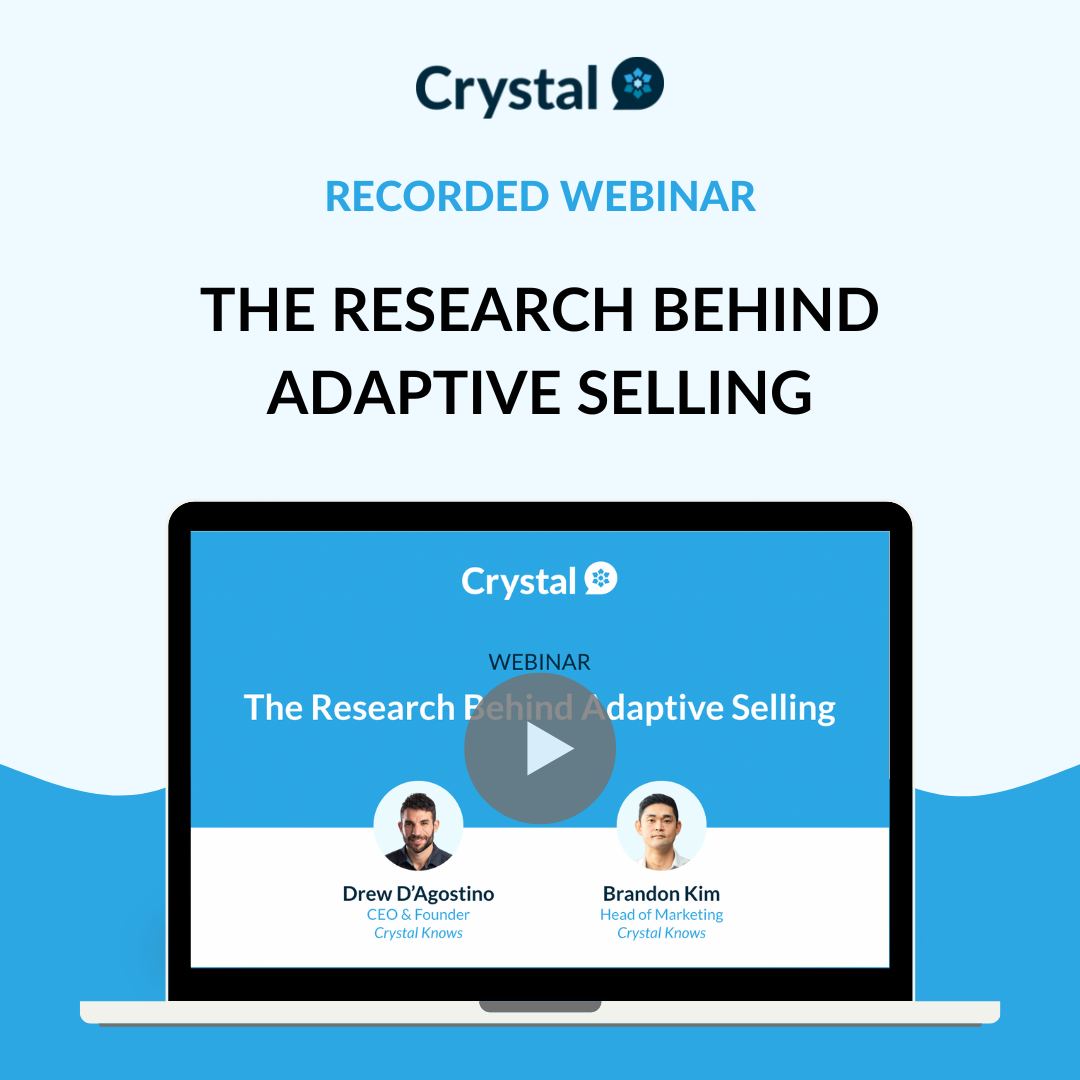 research behind adaptive selling recording